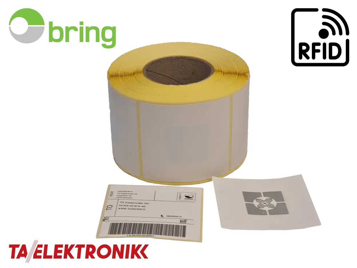 99 x 105mm rfid pakke i postkasse - bring med logo